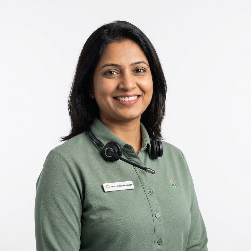 Friendly customer support representative